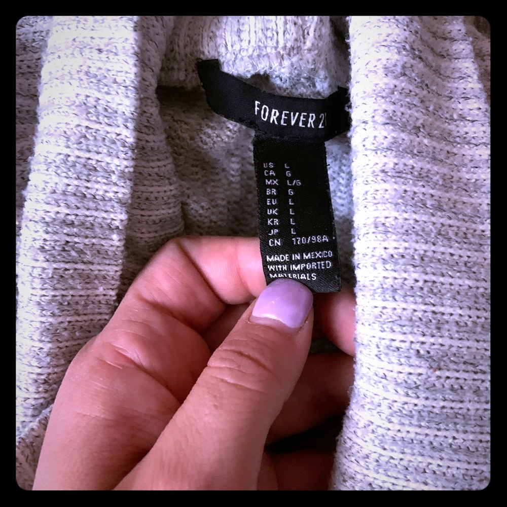 Large Forever 22 cream Sweater